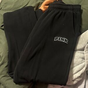 PINK Victoria's Secret Black Sweatpants